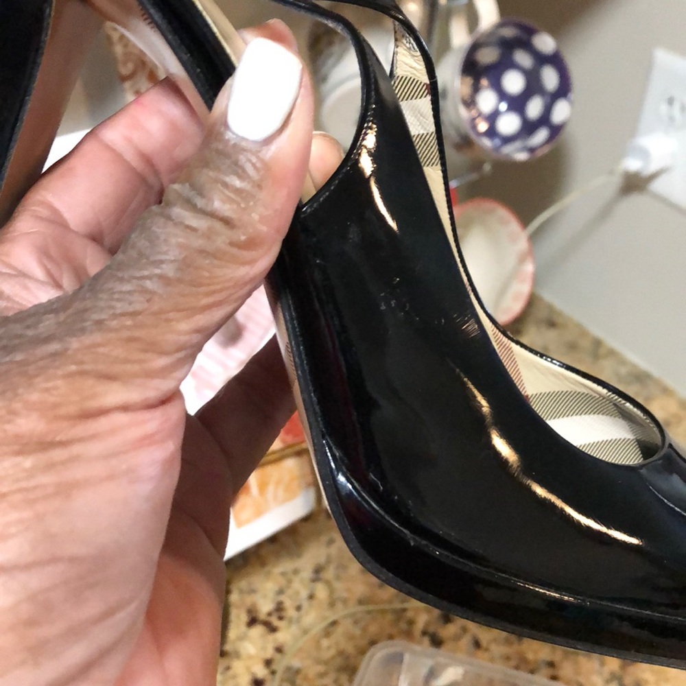Burberry black pant shoe. Runs narrow